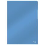 Esselte Crystal A4 L-shaped PVC file folder 25 pack