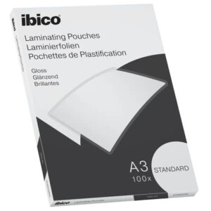 Pouches per plastificatrici IBICO BASICS standard 125mic -conf.100 pezzi Ibico A3