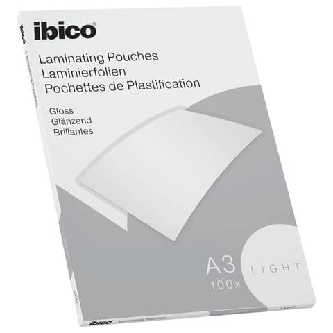 Pouches per plastificatrici IBICO BASICS Light 75 µm - conf.100 pezzi Ibico A3