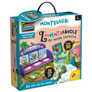 Gioco in scatola Lisciani metodo Montessori L'Inventafavole del Mondo