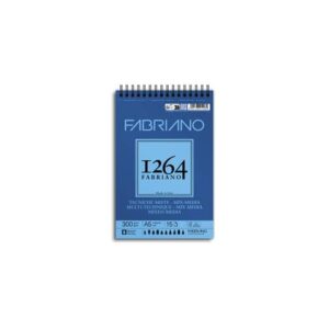 Blocco spiralato tecniche miste Fabriano 1264 - 300 g A5 - 15 fogli