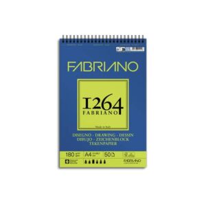 Blocco da disegno spiralato 1264 180 g - 50 fogli A4 -