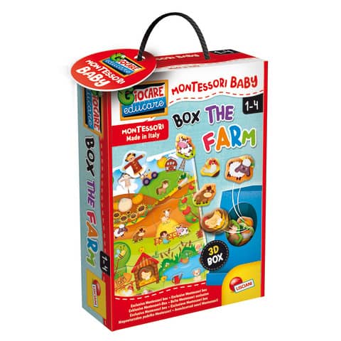 Gioco in scatola Lisciani metodo Montessori Baby Box The Farm -