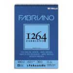 Blocco spiralato tecniche miste Fabriano 1264 - 300 g A3 - 30 fogli -