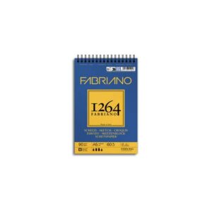 Blocco spiralato Fabriano 1264 schizzi 90 g 60 fogli A5 - spirale lato