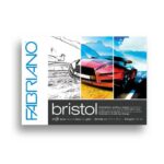 Blocco collato Fabriano Bristol liscio 250 g - 20 fogli A3