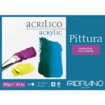 Blocco collato Fabriano Pittura grana fine 400 g 25x35 cm -