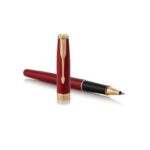Penna roller Parker Sonnet punta F inchiostro nero Parker Red GT