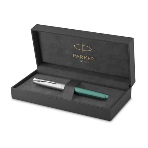 Penna stilografica Parker Sonnet Parker punta F inchiostro nero Green CT
