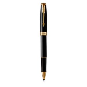 Penna roller Parker Sonnet punta F inchiostro nero Parker Black GT