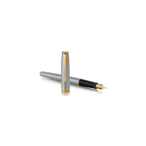 Sonnet Parker fountain pen F-tip black ink Stainless