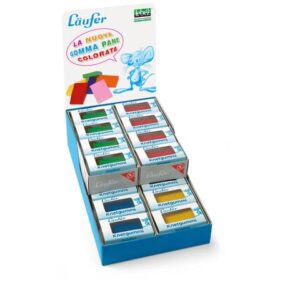 Espositore 32 gomme pane Laufer rettangolare in colori assortiti -