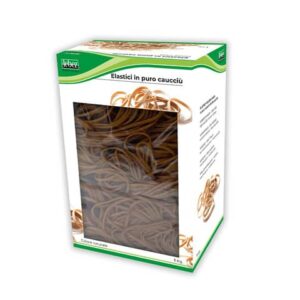 Scatola elastici tondi in caucciù Lebez 1 Kg Ø 85 mm - 120x2 mm -