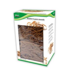 Scatola elastici tondi in caucciù Lebez 1 Kg Ø 65 mm - 100x2 mm -