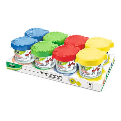 Paintbrush cup with lid Lebez - 8 pcs -