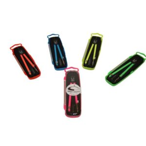 Compasso scolastico Eredi Crotti 2 accessori - conf. 5 colori assortiti