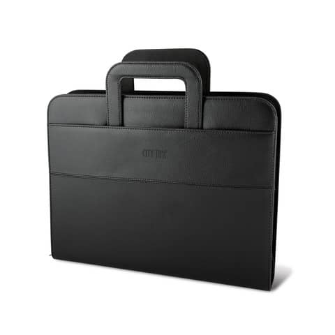 Niji notepad holder with handles 36x28.5x6 cm - colour black