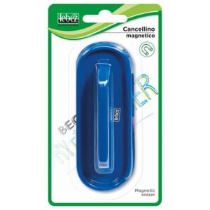 Cancellino magnetico in blister Lebez 12x2,5x4 cm - colore blu -