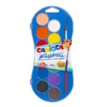 Carioca watercolour pastille case Ø 30 mm pack of 12 assorted colours -