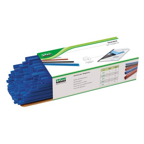 Dorsini tondi in PVC Lebez - dorso 15 mm - colore blu -