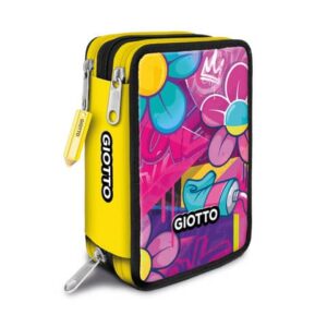 Astuccio Giotto collezione Young Street 3 Zip in 3 fantasie assortite -