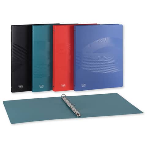 Raccoglitore a 4 anelli in PPL riciclato Osmose D 15 - 22x30 cm - conf. da 20
