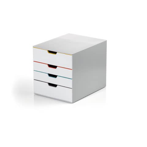 Durable Varicolor® drawer unit with grey lock 280x292x356 mm MIX 4
