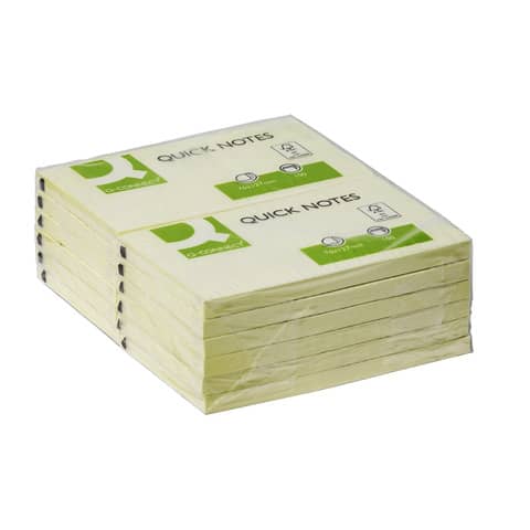 Foglietti riposizionabili Q-Connect 63 g/m² giallo 76x127 mm