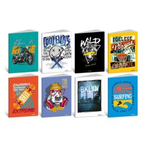 Maxi quaderni Blasetti Teen Boy formato A4 80 g - conf. 10 pezzi