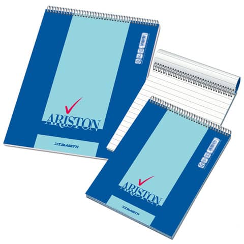 Blocco note spiralato Blasetti Ariston A5 - 60 g/m2 - 60 ff - 1R