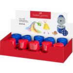 Temperamatite 3 fori Faber-Castell Grip 2001 rosso/blu assortiti