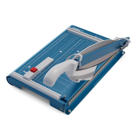 Taglierina a leva Dahle con pressino automatico blu luce 360-3,5 mm