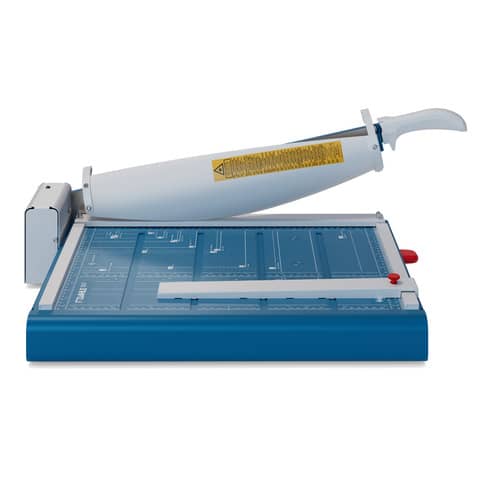 Taglierina a leva Dahle con pressino automatico blu luce 460-3,5 mm